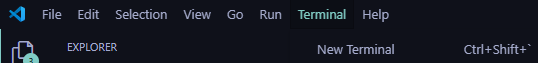 vscode 에서 terminal